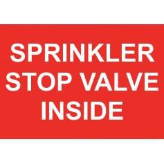 Sprinkler Stop Valve Inside