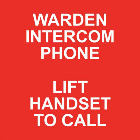 Warden Intercom Point Lift Handset to Call