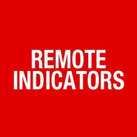 Round Remote Indicator 75mm Dia - FIRE ALARM ABOVE E524