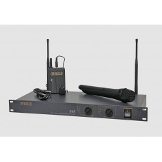 UHF Wireless Microphone System 2 Ch With Handheld & Beltpack