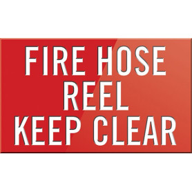 Fire Hose Reel Keep Clear