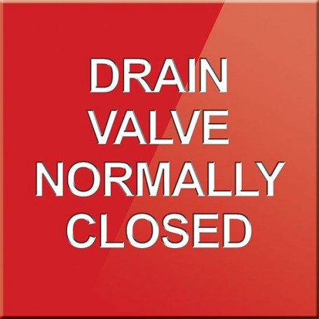 Drain Valve Normally Closed