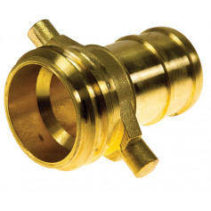 65mm QLD Brass Coupling Male - 65mm Tail