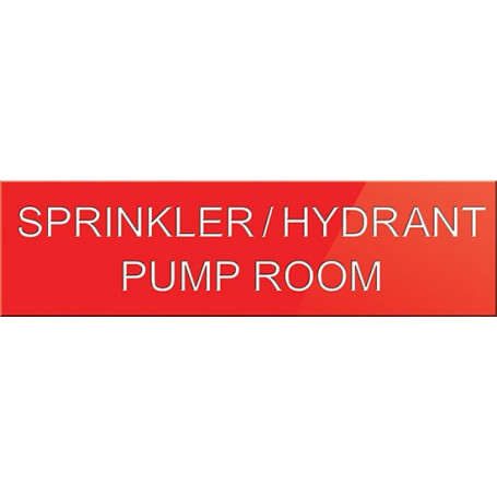 Sprinkler-Hydrant Pump Room