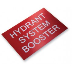 Traffolyte Sign - HYDRANT SYSTEM BOOSTER
