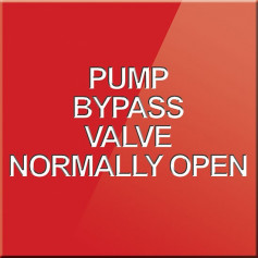 Pump Bypass Valve Normally Open