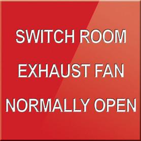 Switch Room Exhaust Fan Normally Open