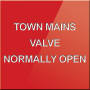 Town Mains Valve Normally Open