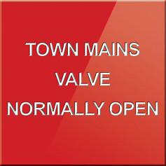 Town Mains Valve Normally Open