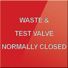 Waste & Test Valve Normally Closed