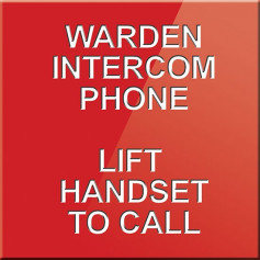 Warden Intercom Point Lift Handset to Call