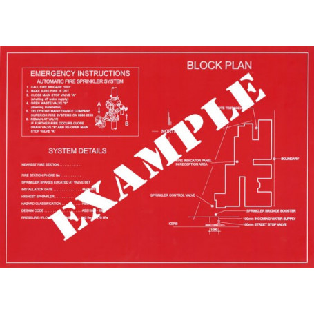 Traffolyte Sign - Block Plan - Custom