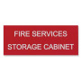 Traffolyte Sign - Fire Services Storage Cabinet RED