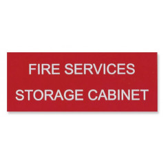 Traffolyte Sign - Fire Services Storage Cabinet RED