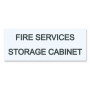 Traffolyte Sign - Fire Services Storage Cabinet WHITE