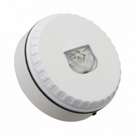 Wall Mount Visual Warning Device - White Body with Red Lens