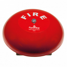 8" Red Fire Bell 200mm 24VDC