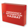 Emergency Information Hazmat Cabinet - Red
