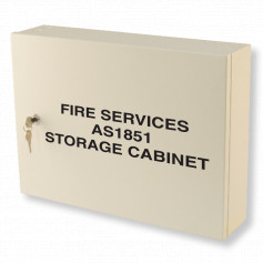 Fire Services AS1851 Maintenance Cabinet - Milk White