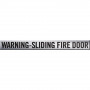 750 x 80mm Warning - Sliding Fire Door Signs
