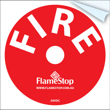 FlameStop Bell Sticker - Red