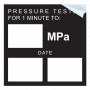 Pressure Test Blank MPA Sticker - Write In Own MPA