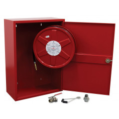 FLAMESTOP Hose Reel 36m x 19mm Swing Arm with Cabinet