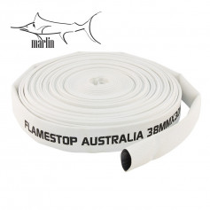 FlameStop Marlin - 38mm x 30m Canvas/Rubber Lined Lay Flat Hose