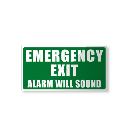Emergency Exit - Alarm will sound