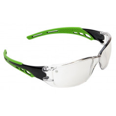 Cirrus Green Arms Safety Glasses Clear A/F Lens