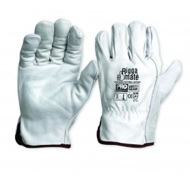 Riggamate Cow Grain Natural Glove - Large