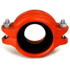 Style 020 Reducing Coupling (With metal Ring), 40x32mm, Painted Red
