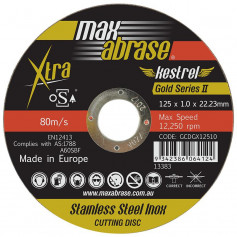 125 x 1.0mm Cutting Disc - Stainless Gold Series II