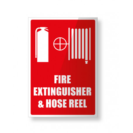 Fire Extinguisher & Hose Reel - Large Sign