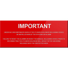 Important Notice Sign to go Near Gas Cylinder – Red Background