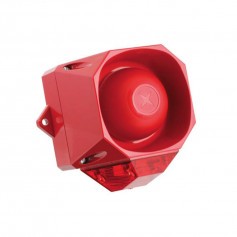 External Red Sounder and Strobe Combo Unit - IP66 Rating