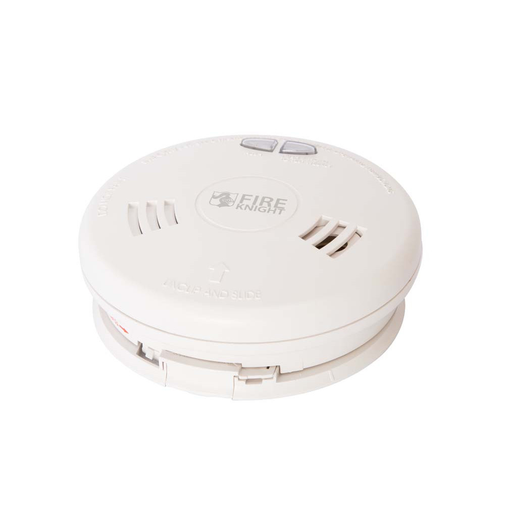 Smoke Alarm Detector 240v Mains Hard Wired w/ 9v Battery Backup Interconnectable 