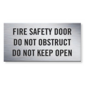 Traffolyte Sign - Fire Safety Door Do Not Obstruct Do Not Keep Open