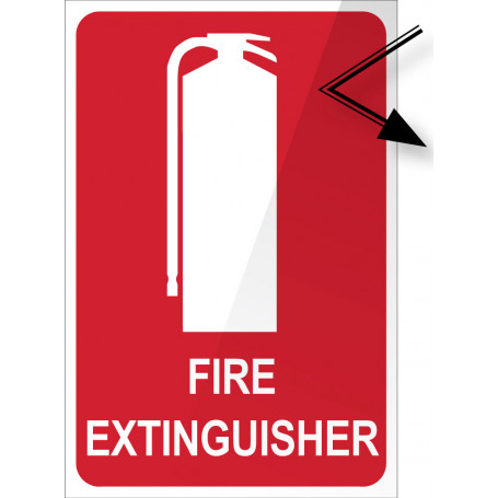 Fire Extinguisher Location Reflective Sign