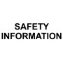 Vinyl Cut - Safety Information