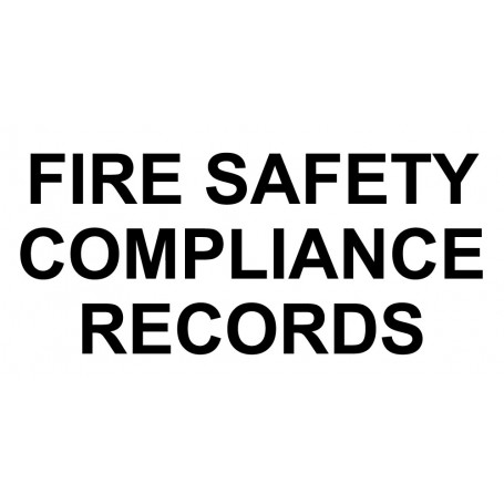 Vinyl Cut - Fire Safety Compliance Records