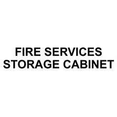 Vinyl Cut - Fire Services Storage Cabinet
