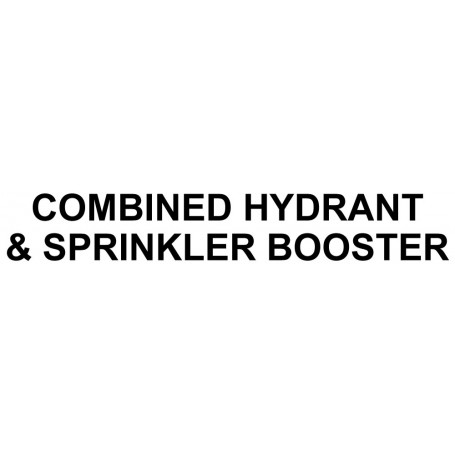 Vinyl Cut - Combined Hydrant & Sprinkler Booster