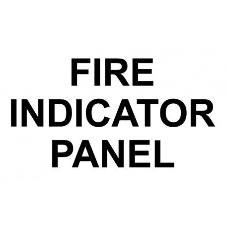 Vinyl Cut - Fire Indicator Panel