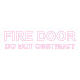 Vinyl Cut - Fire Door Do Not Obstruct