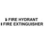 Vinyl Cut - Fire Hydrant Fire Extinguisher