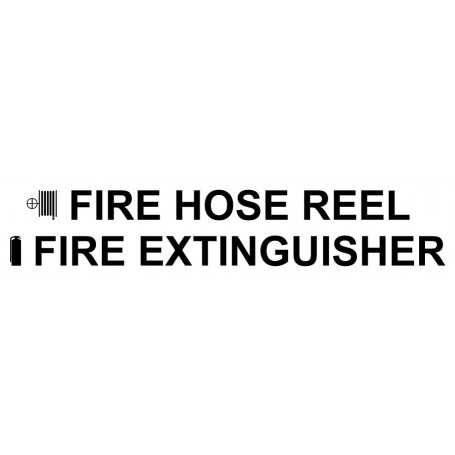 Vinyl Cut - Fire Hose Reel Fire Extinguisher