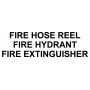 Vinyl Cut - Fire Hose Reel Fire Hydrant Fire Extinguisher
