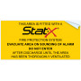Label - STAT-X EVACUATE ON SOUNDING OF ALARM