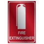 Fire Extinguisher Location Metal Medium Sign